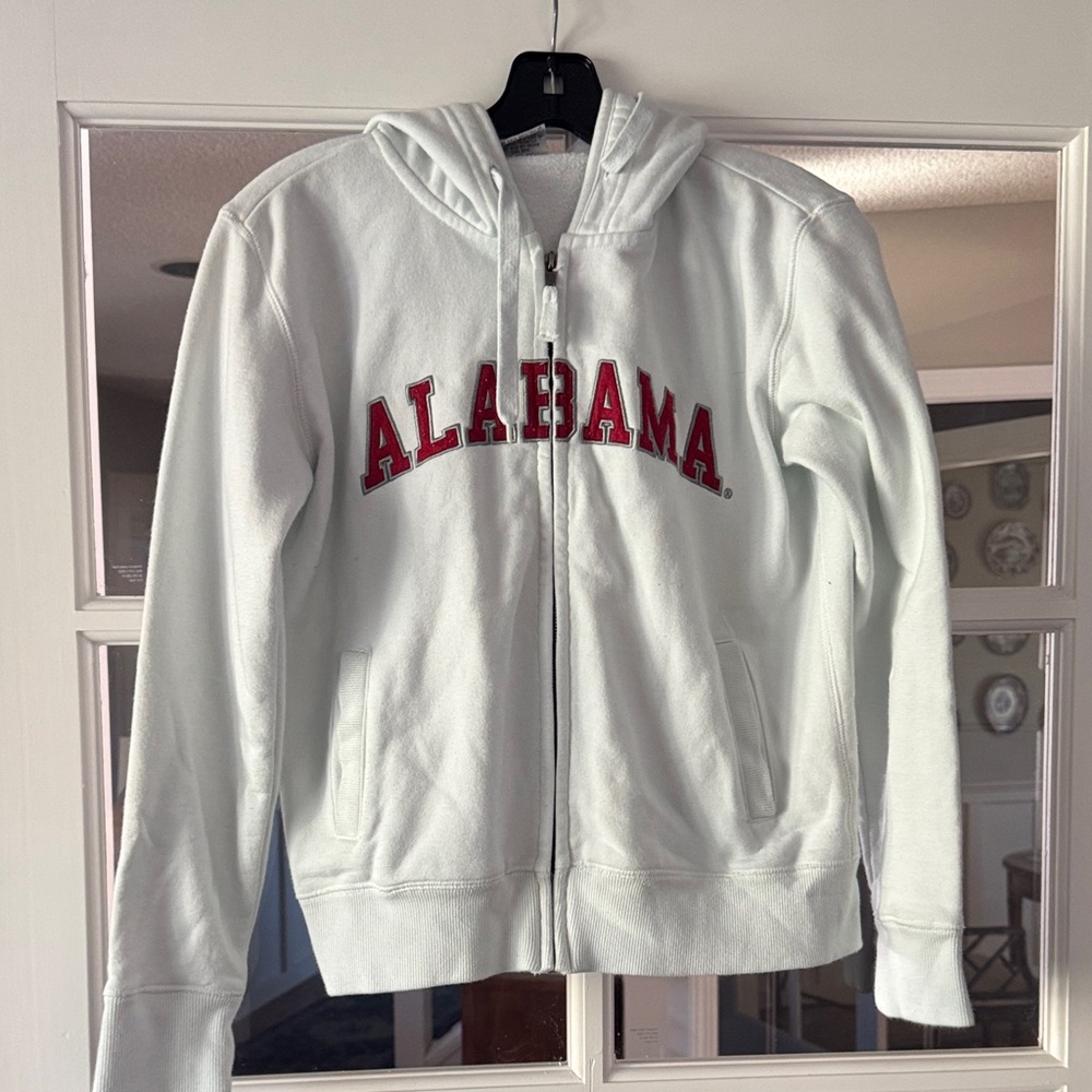 Colosseum Red and White Alabama Crimson Tide Women’s Hoodie Zip Up Snall